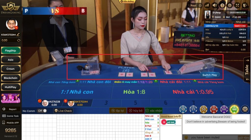 Các bước chơi baccarat tại New88